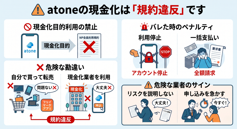 atone現金化のリスク