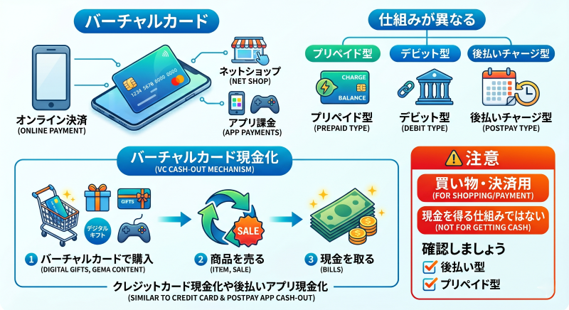 バーチャルカード現金化とは