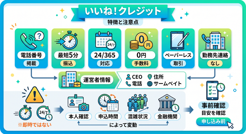 いいね！クレジットの特徴