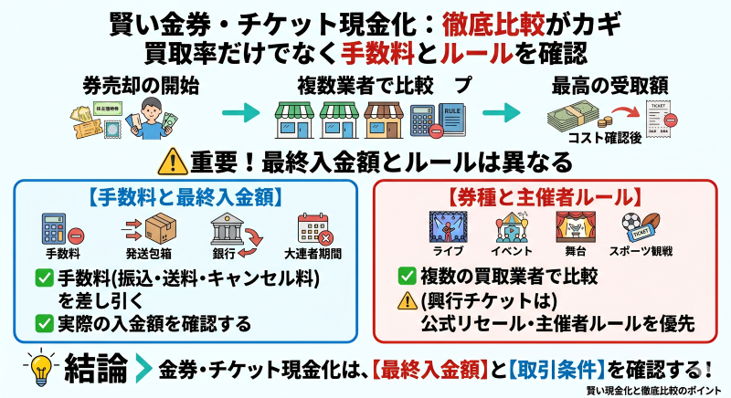 金券・チケット現金化を比較