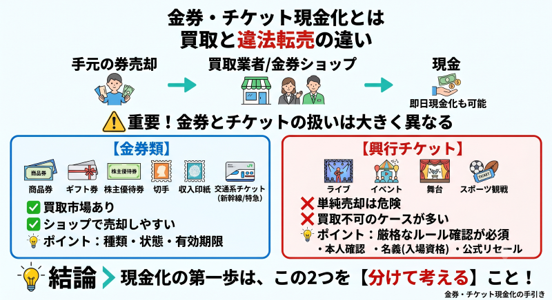 金券・チケット現金化の仕組み