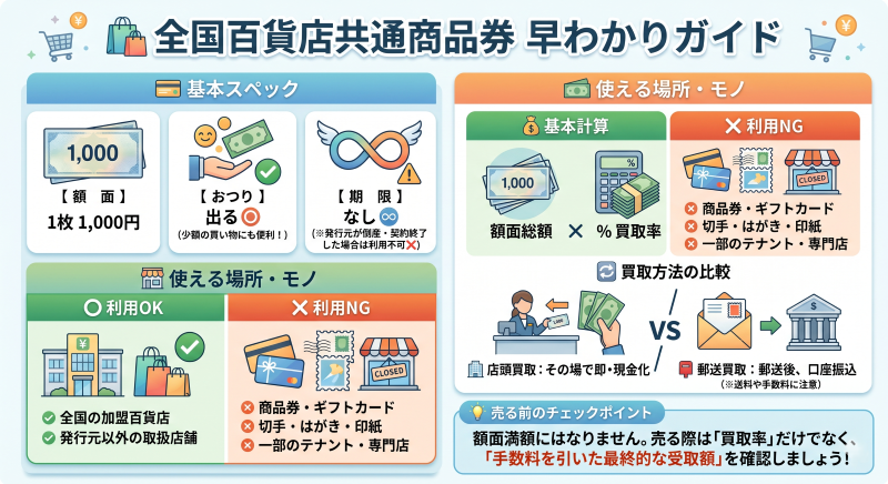 全国百貨店共通商品券買取の仕組み