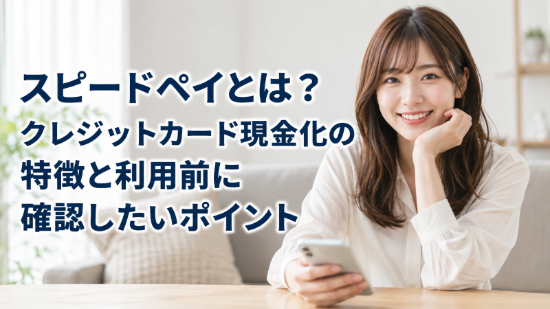 スピードペイとは？クレジットカード現金化の特徴と利用前に確認したいポイント